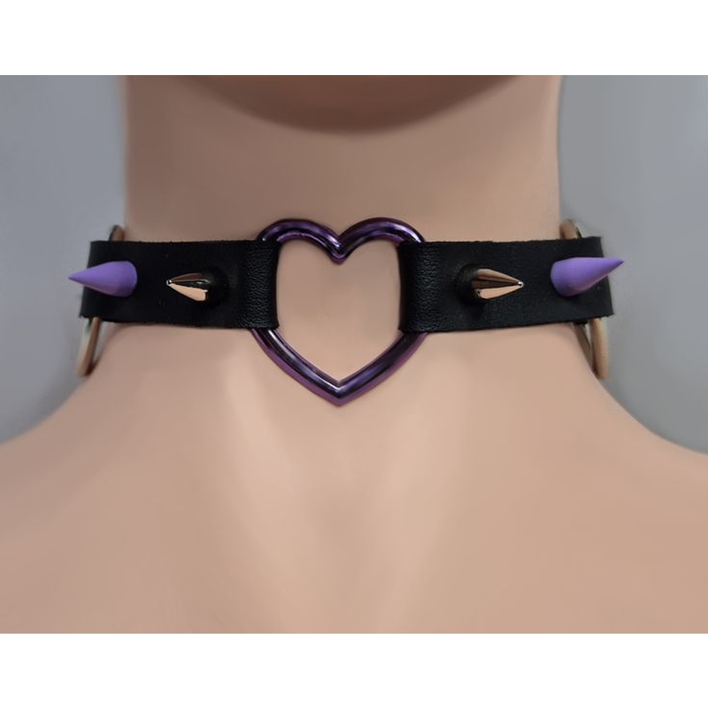 NekoGirl Collars - Heartstrike handmade foulard - Noir